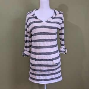 Striped Cotton Hoodie